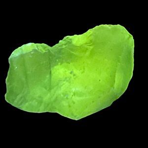 Satin Blue Translucent Art Glass Cullet Glowing Manganese‎ Slag Glass #5GL9